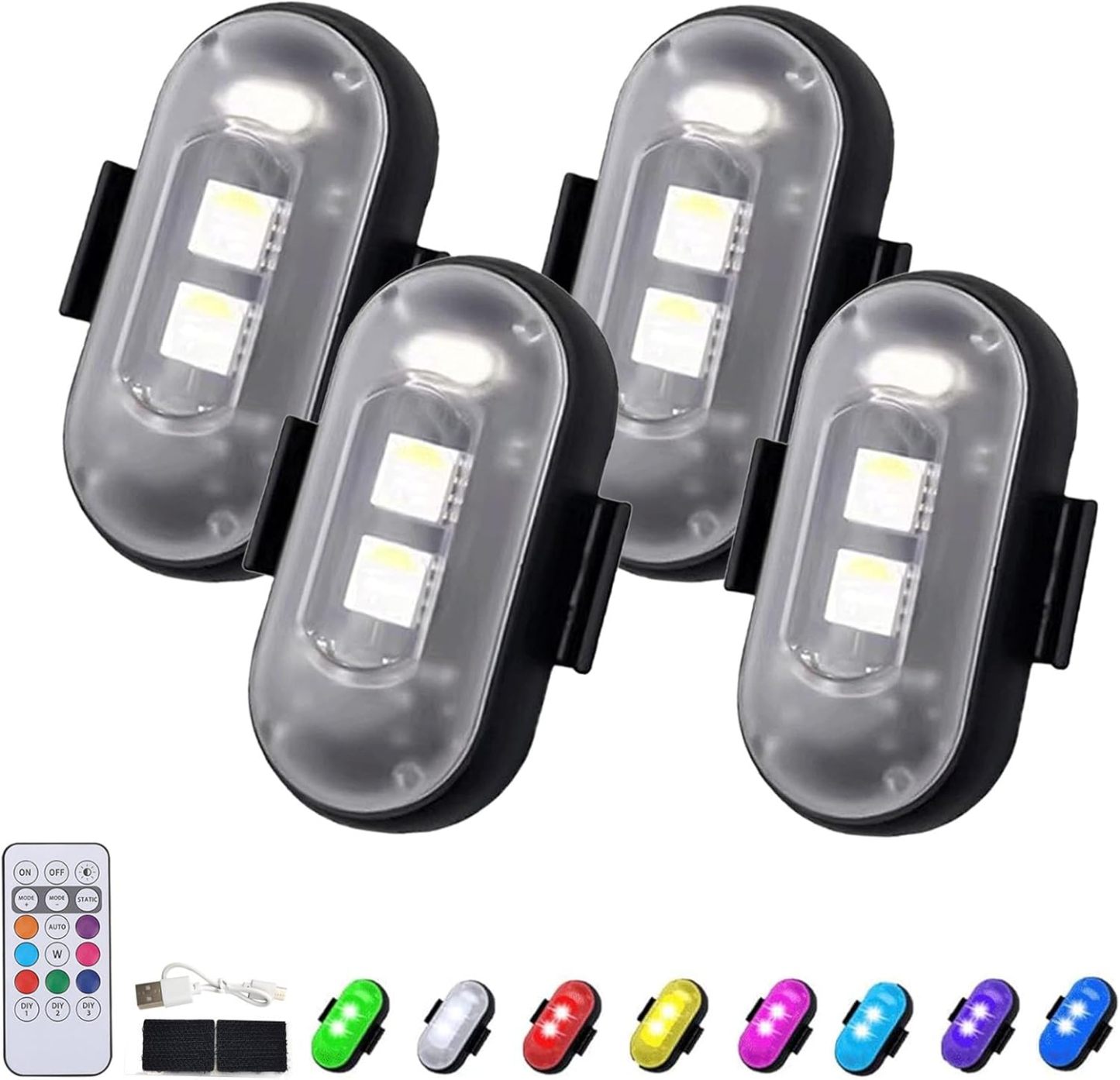 Wireless Remote Control Car LED Lights