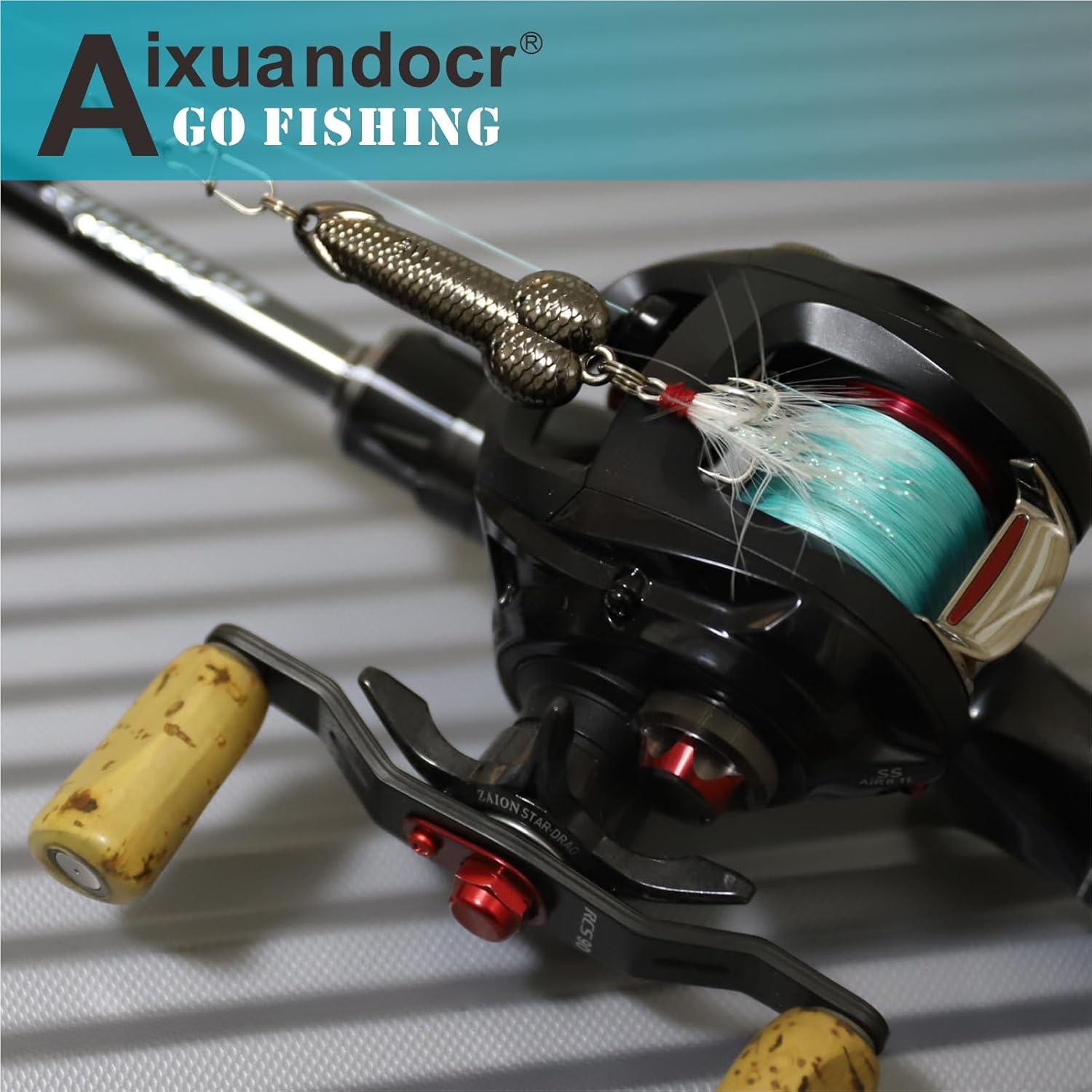 Bass Fishing Lure, Fishing Spoons, Topwater Fishing Lures with Trebles Hooks, Trout Fishing Lures, Fishing Tackle for Freshwater and Saltwater, Fishing Gifts for Men