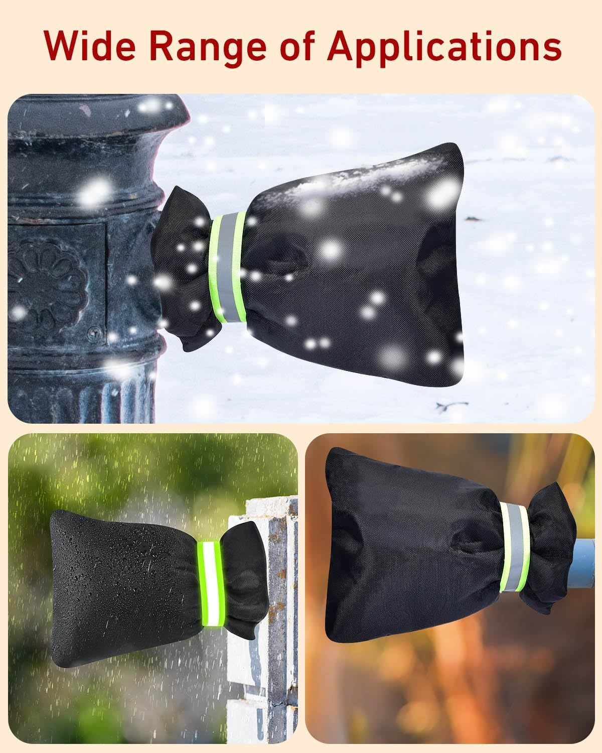 Outdoor faucet frost protection cover