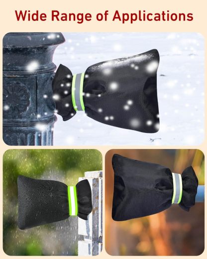Outdoor faucet frost protection cover