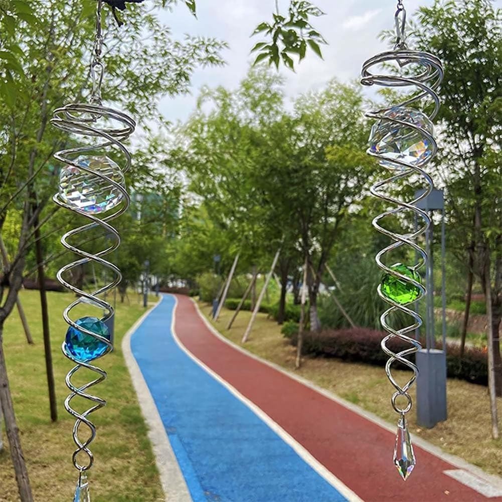 Rotating wind chime tail indoor and outdoor decoration