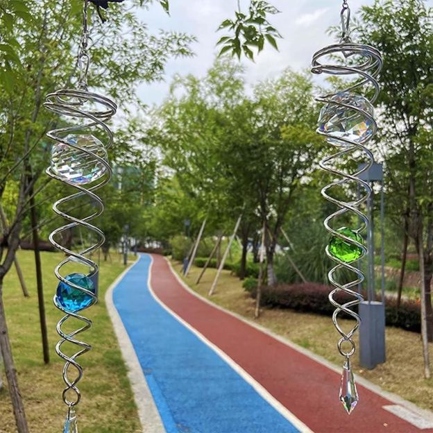 Rotating wind chime tail indoor and outdoor decoration