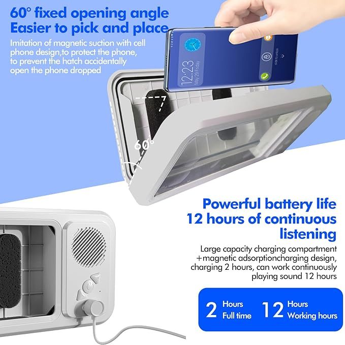 Waterproof Bathroom Phone Case Bluetooth Speaker