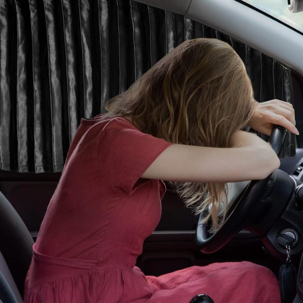 Sun Protection Magnetic Pull-Up Curtain Fabric for Car Use