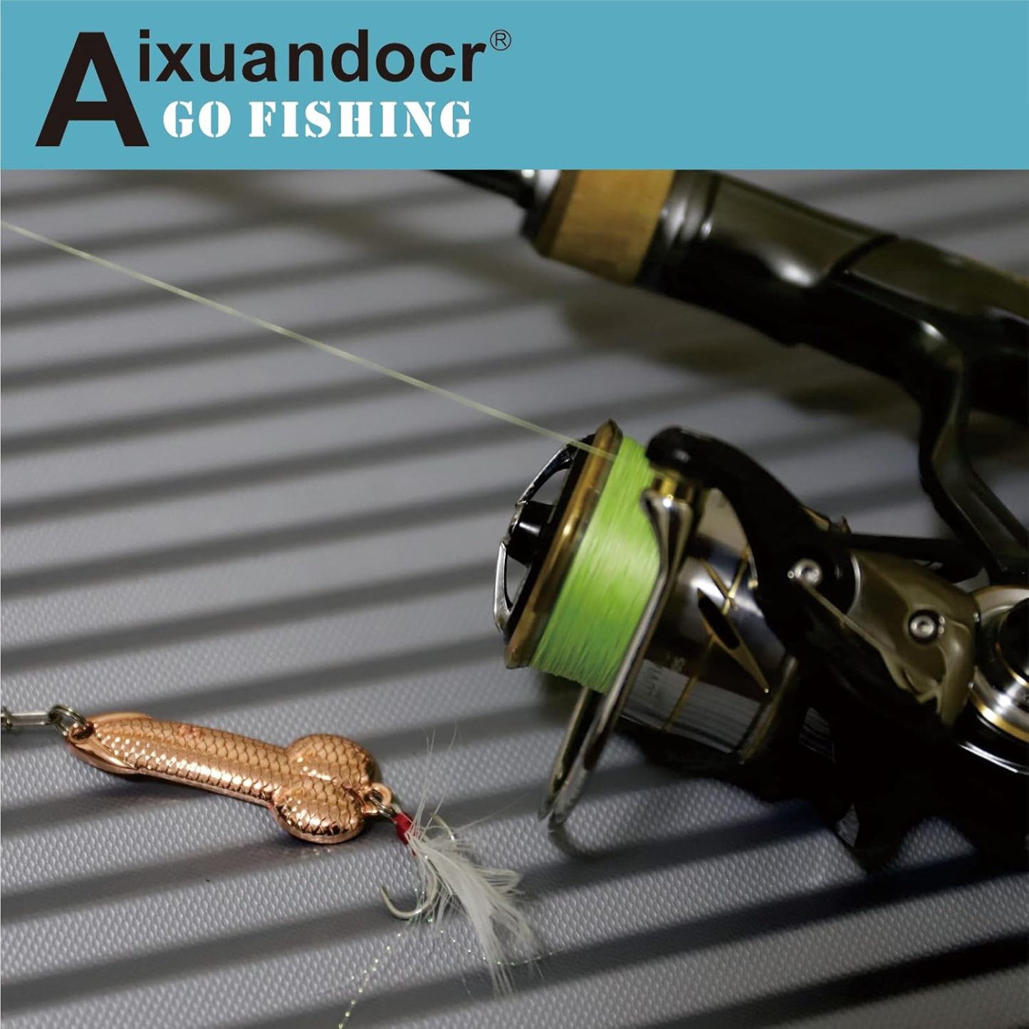 Bass Fishing Lure, Fishing Spoons, Topwater Fishing Lures with Trebles Hooks, Trout Fishing Lures, Fishing Tackle for Freshwater and Saltwater, Fishing Gifts for Men