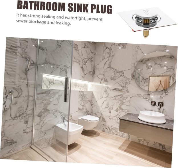 Sturdy Bathroom Sink Drain Plug Strainer