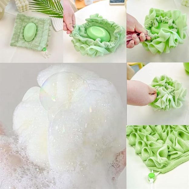 Can hold soap bath ball