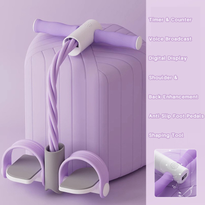 Abdominal exercise resistance band for sit-ups