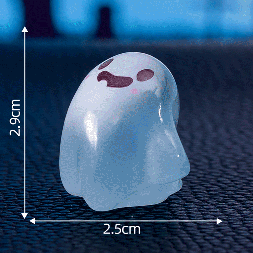 Glow-in-the-dark mini ghost decoration