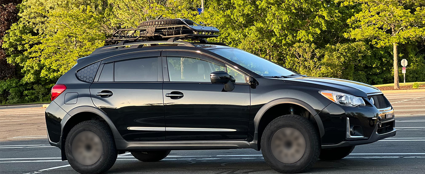 fit for subaru crosstrek  rear side window decal matte black car window decal