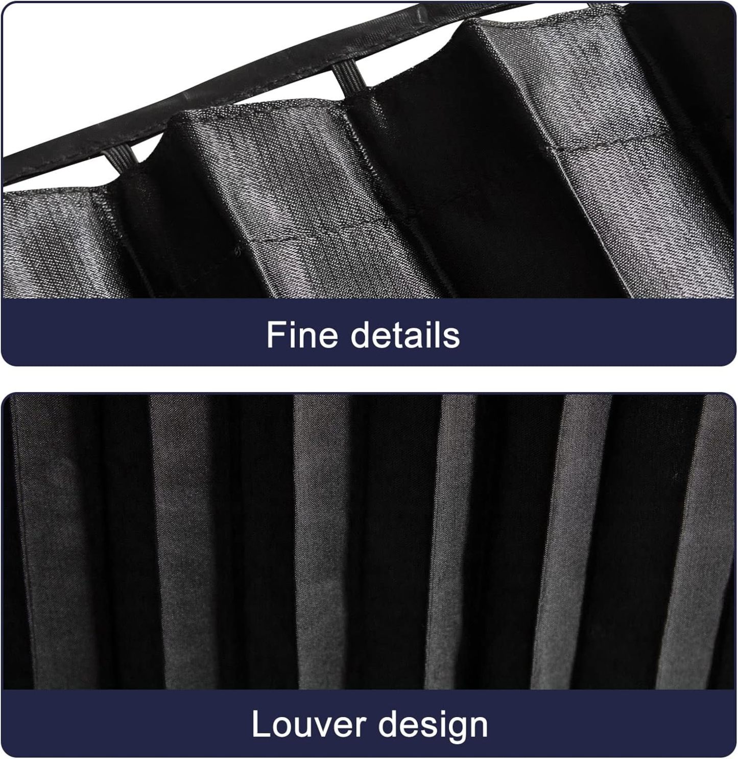 Sun Protection Magnetic Pull-Up Curtain Fabric for Car Use