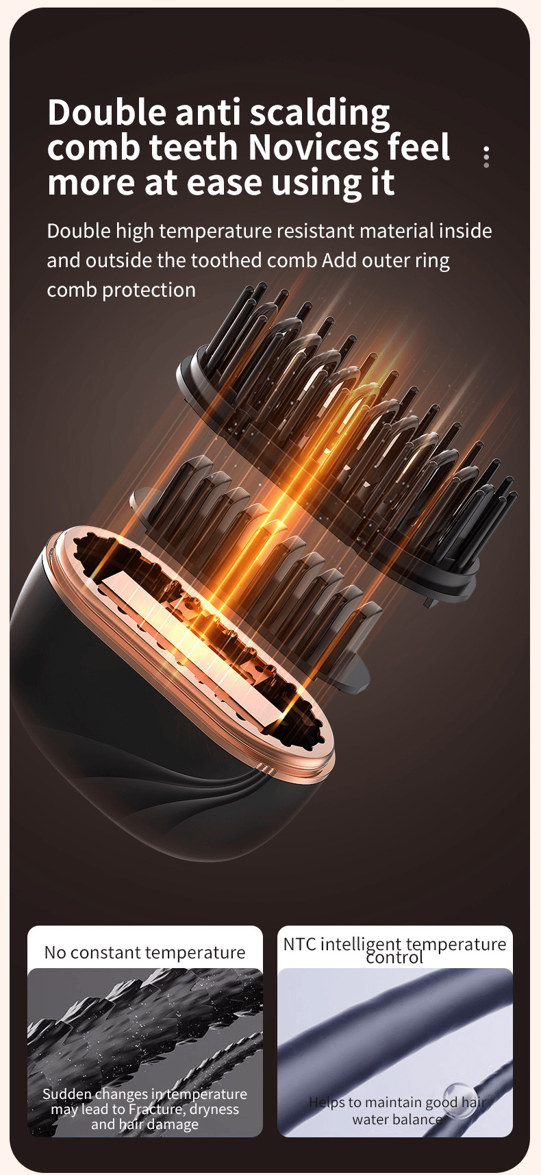 🔥Mini Cordless Hair Straightener Comb