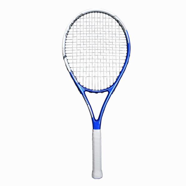 Giant bouncy tennis ball, tennis racket