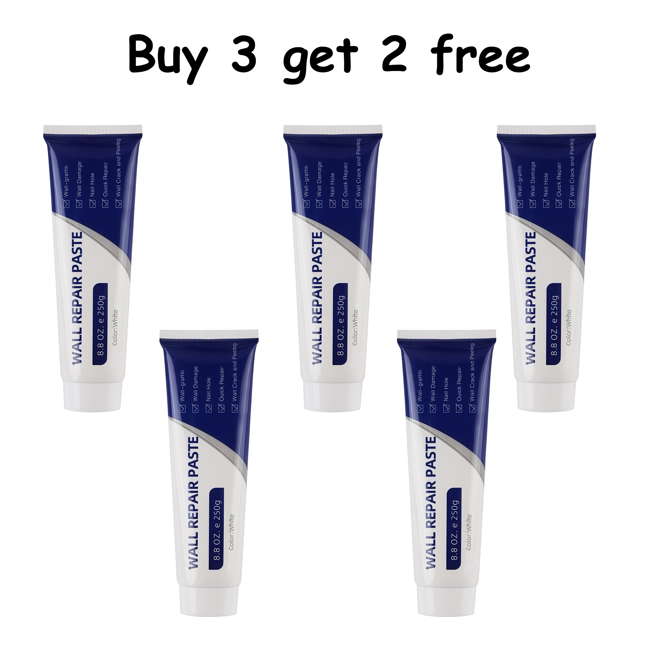 Wall Repair Paste – Fast-drying drywall repair compound and concrete crack filler