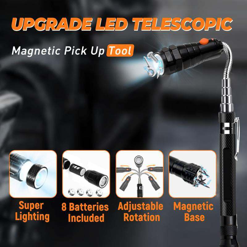 🎄 Telescoping Magnetic Pickup Tools – The Ultimate Gift for Every Guy This Christmas! 🎁