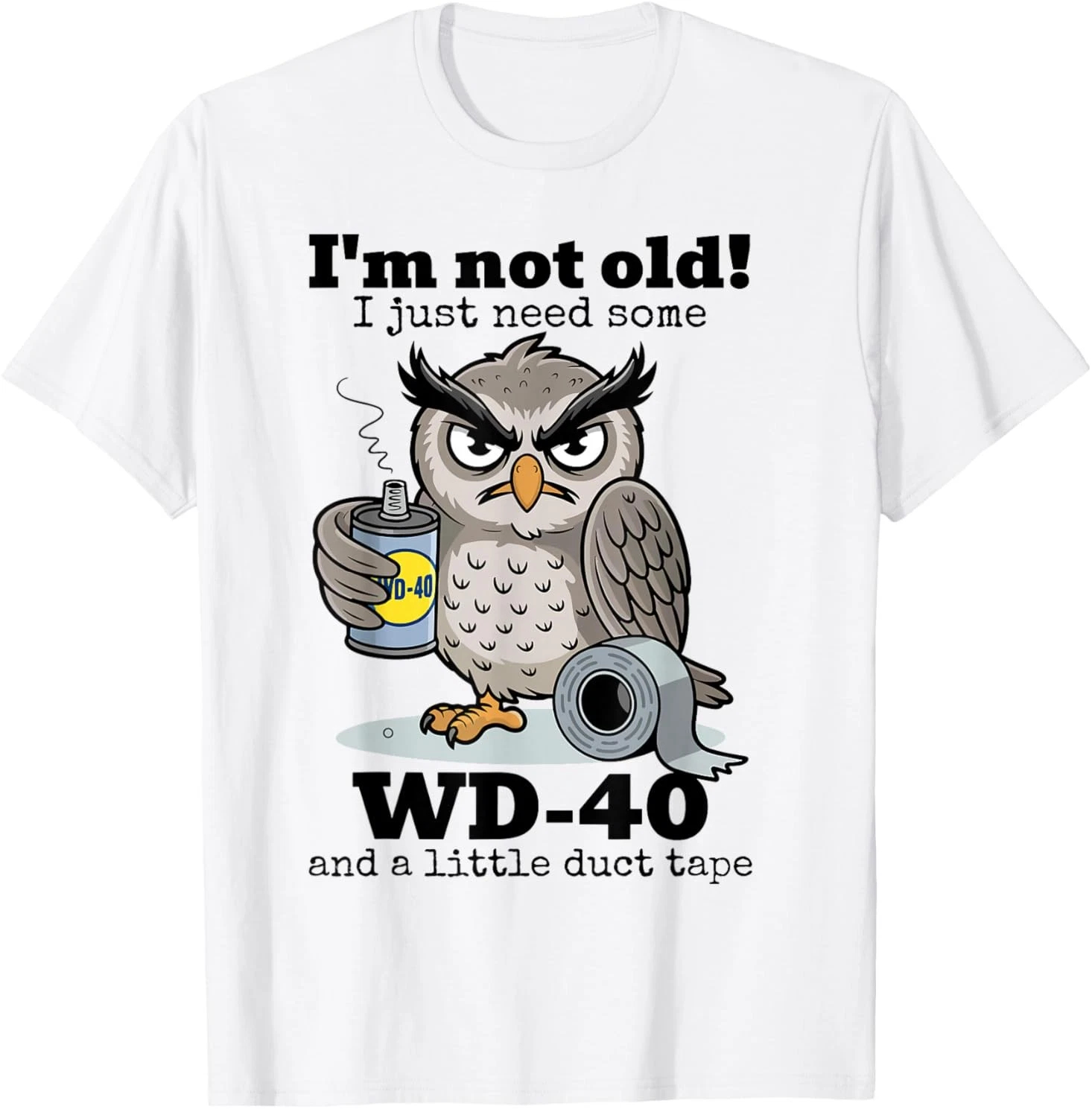 Owl-Print T-Shirt