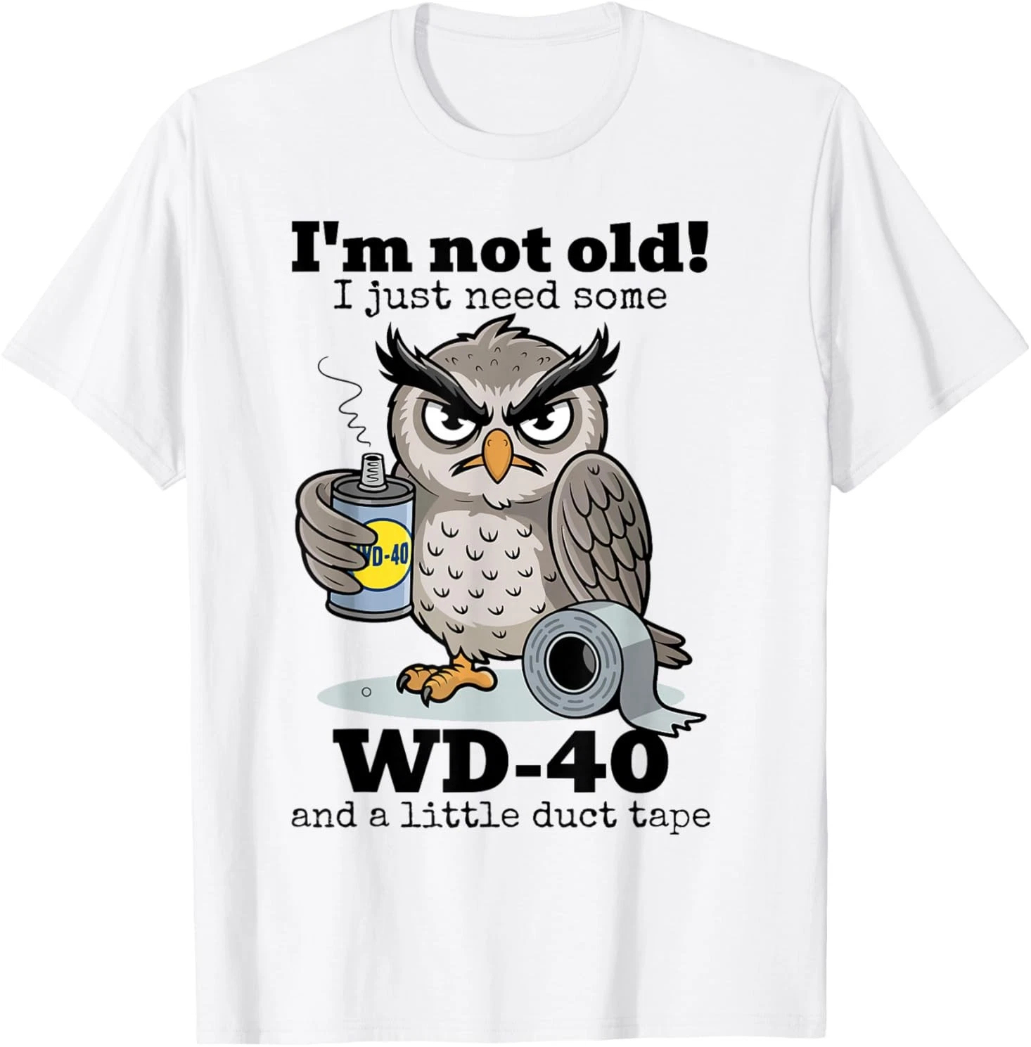 Owl-Print T-Shirt