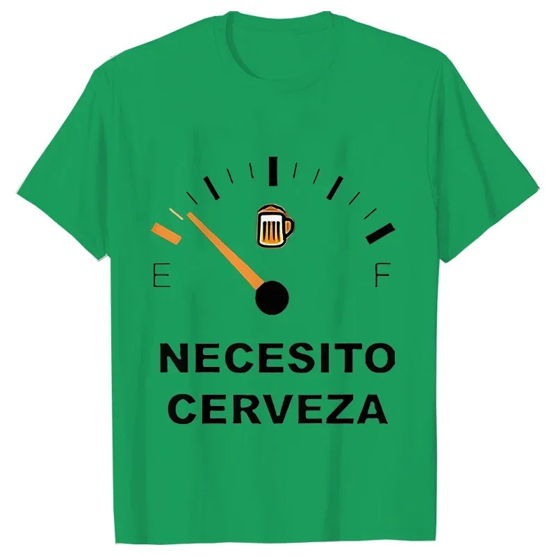 Men's Crew-Neck T-Shirt with Letter Pattern