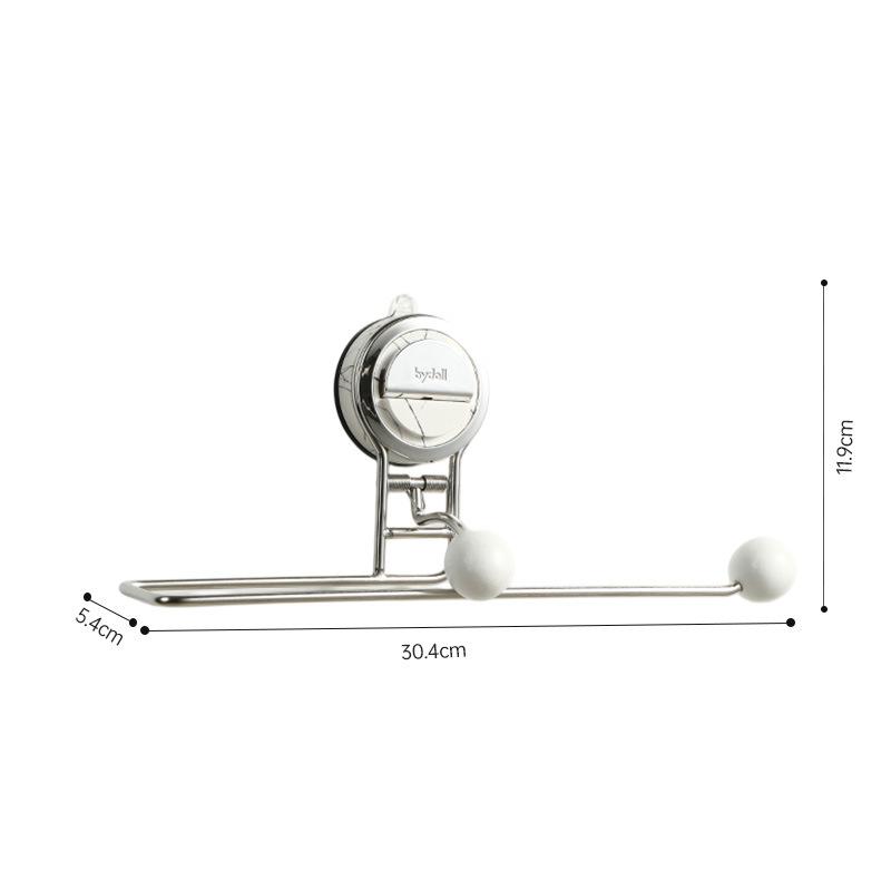 Suction cup toilet paper holder wall mounted paper roll storage rack