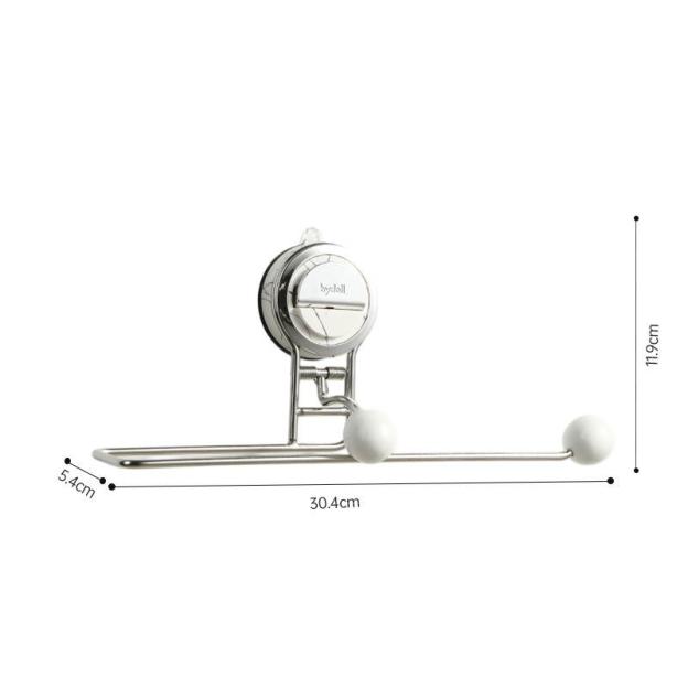 Suction cup toilet paper holder wall mounted paper roll storage rack