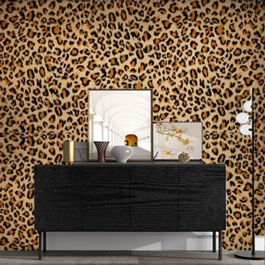 Leopard Print Self-Adhesive Wallpaper