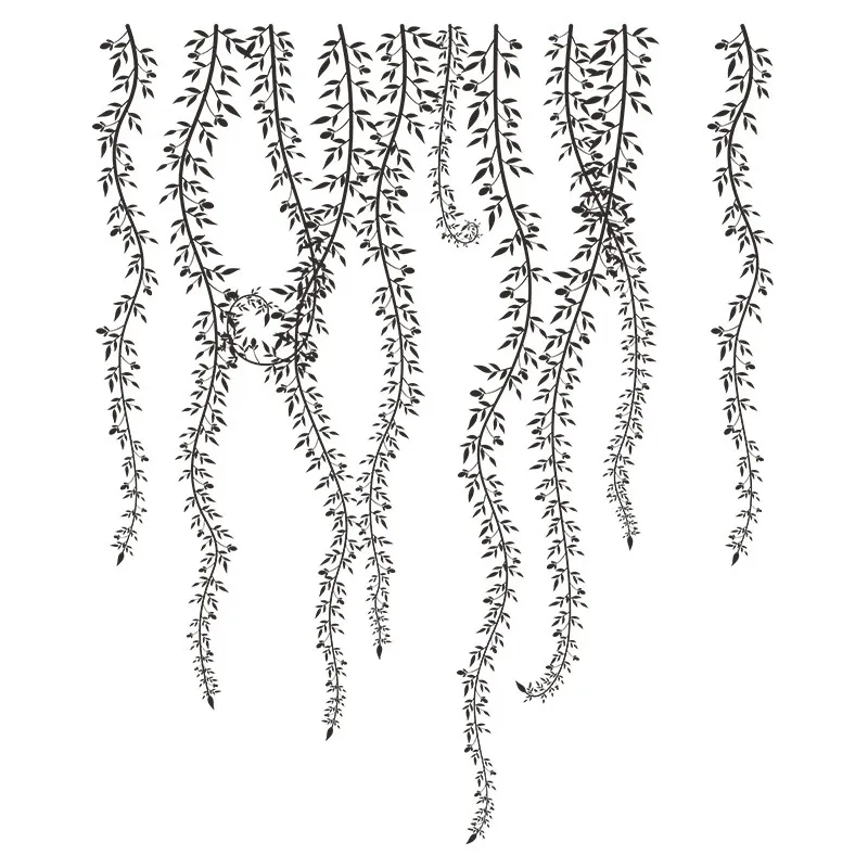 Removable vine sticker wall decoration background sticker