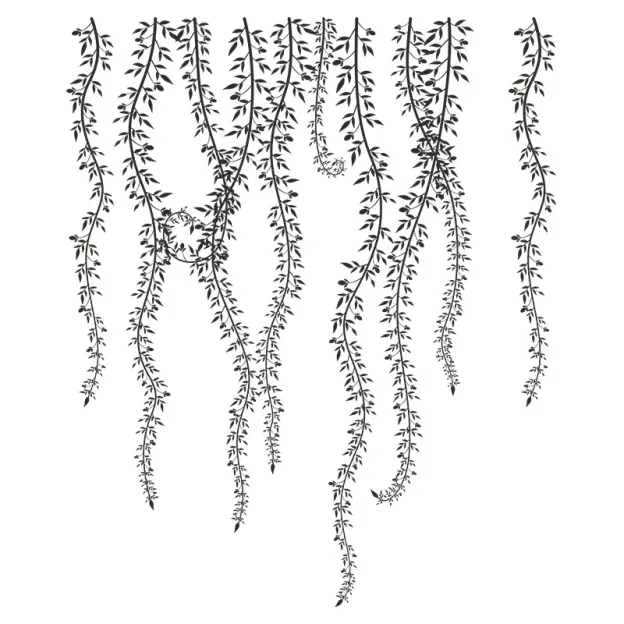 Removable vine sticker wall decoration background sticker