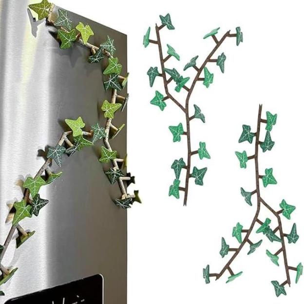 Ivy Fridge Magnet Magnetic Leaf Clip