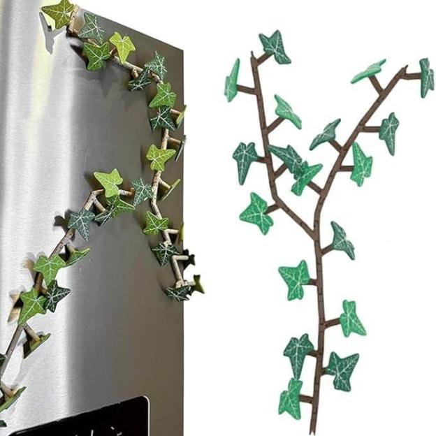 Ivy Fridge Magnet Magnetic Leaf Clip