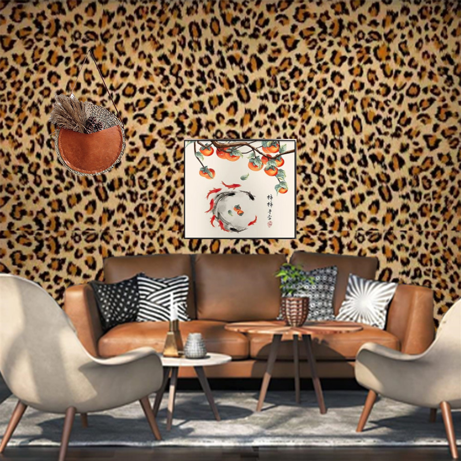 Leopard Print Self-Adhesive Wallpaper