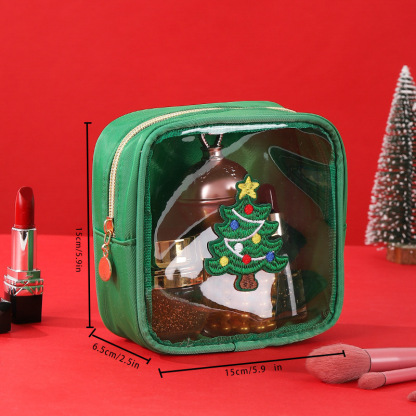 Christmas Embroidered Travel Storage Bag