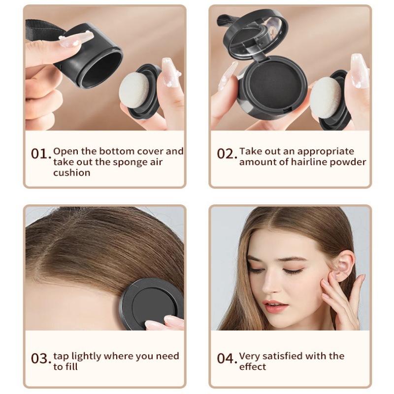 Hair Color Retouching Long-Lasting Natural Hairline Powder