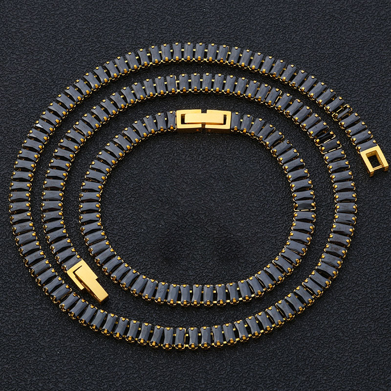 24k, Haoshi stone bracelet necklace set