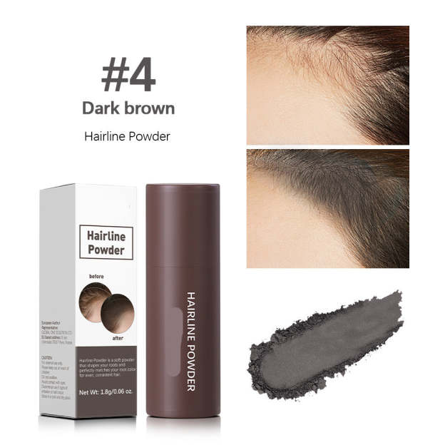 Hairline powder filling hair replacement artifact