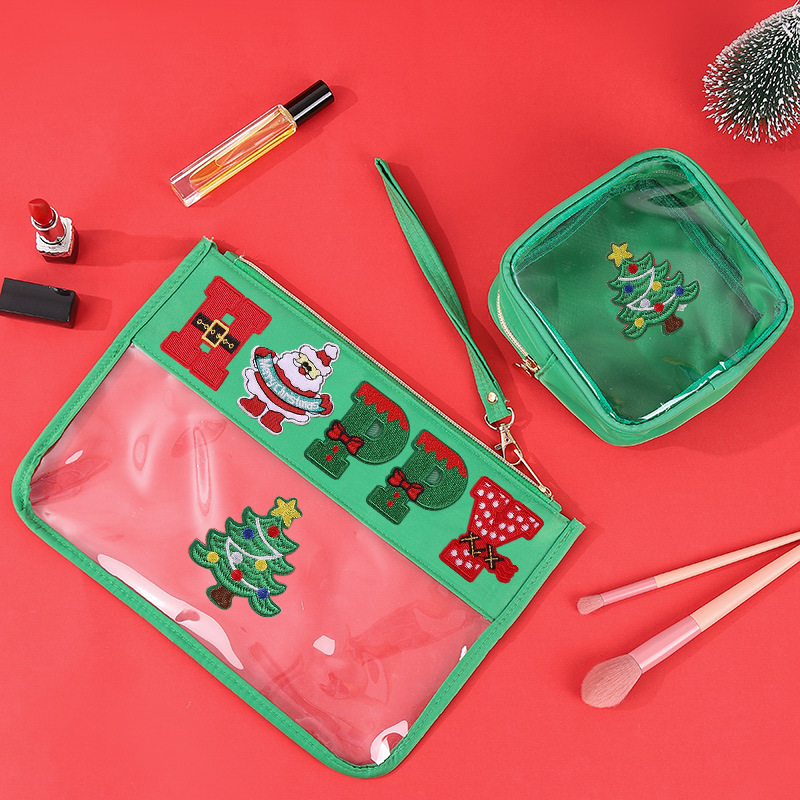 Christmas Embroidered Travel Storage Bag