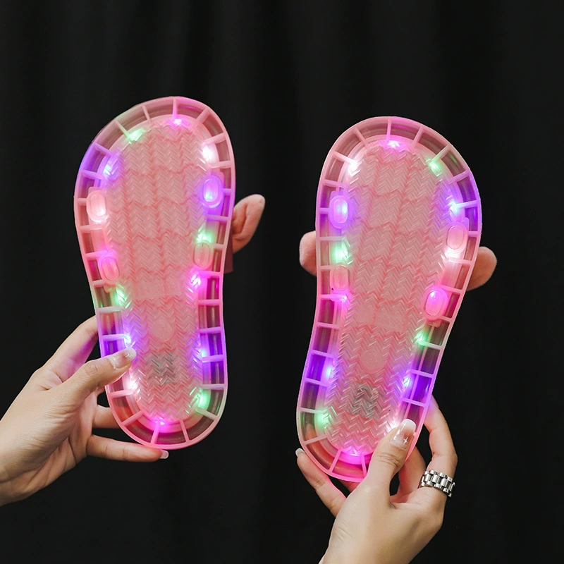 Luminous slippers for outdoor wear, non-slip sandals for home