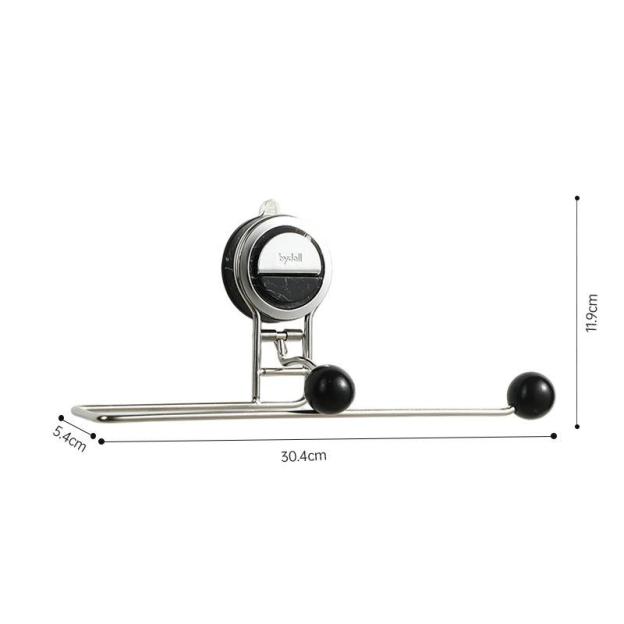 Suction cup toilet paper holder wall mounted paper roll storage rack