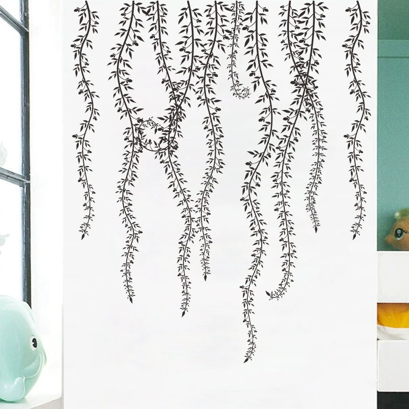Removable vine sticker wall decoration background sticker