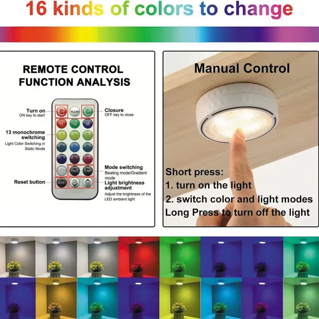 Touch remote control night light LED energy saving lamp