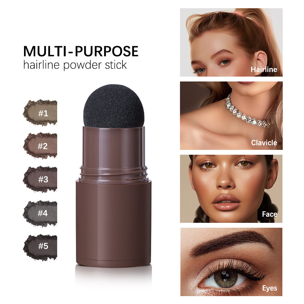 Hairline powder filling hair replacement artifact