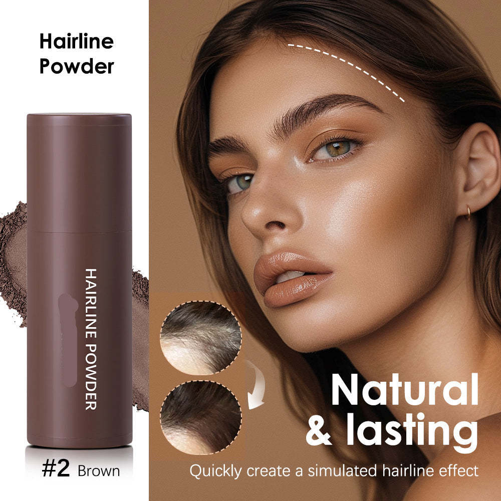 Hairline powder filling hair replacement artifact