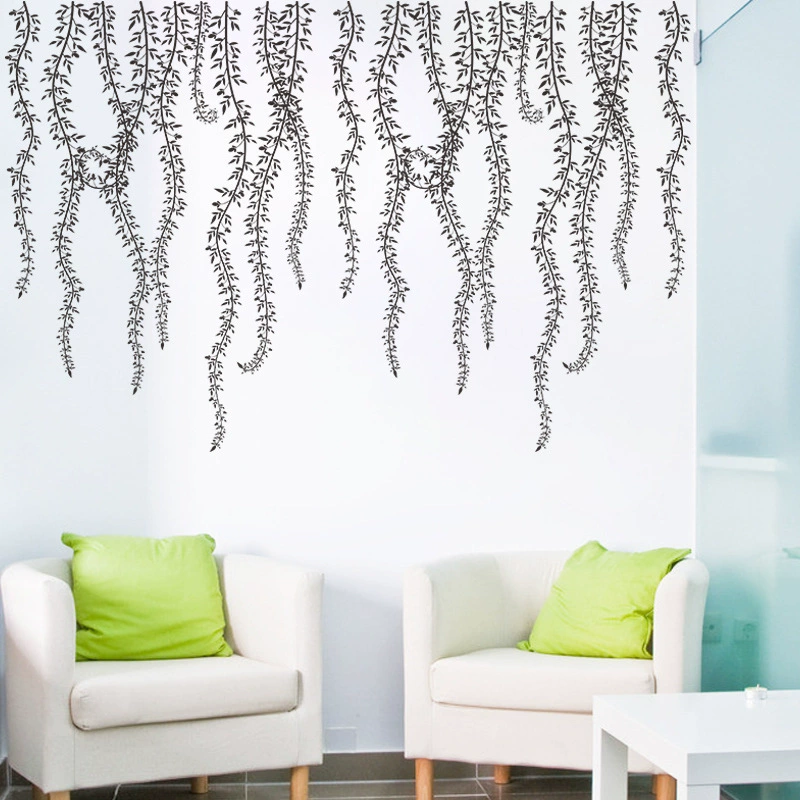 Removable vine sticker wall decoration background sticker