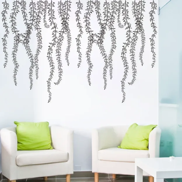 Removable vine sticker wall decoration background sticker