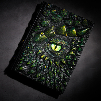 Dragon Book Resin Decoration