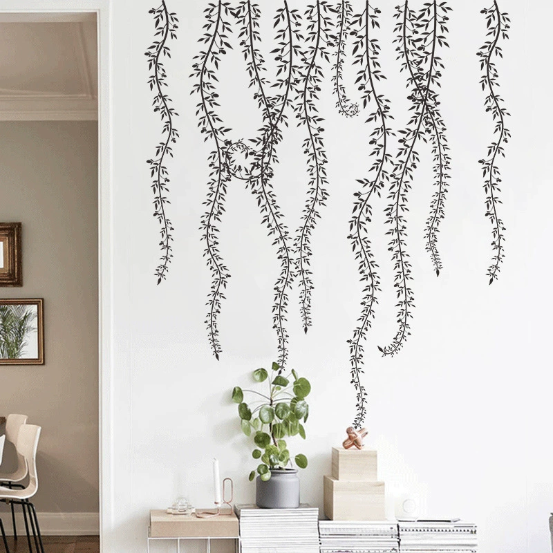 Removable vine sticker wall decoration background sticker