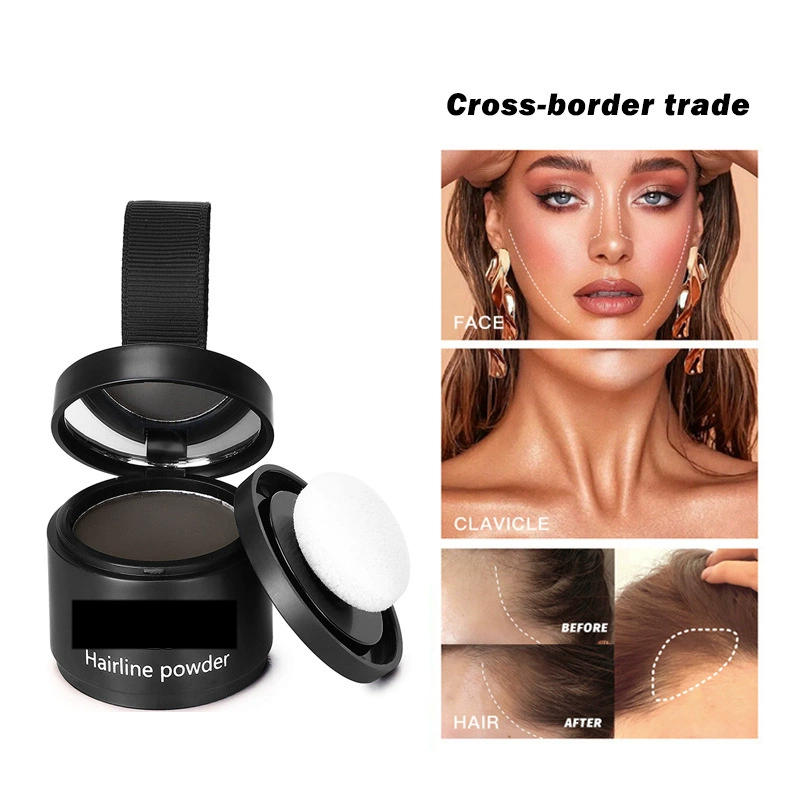 Hairline powder filling hair replacement artifact