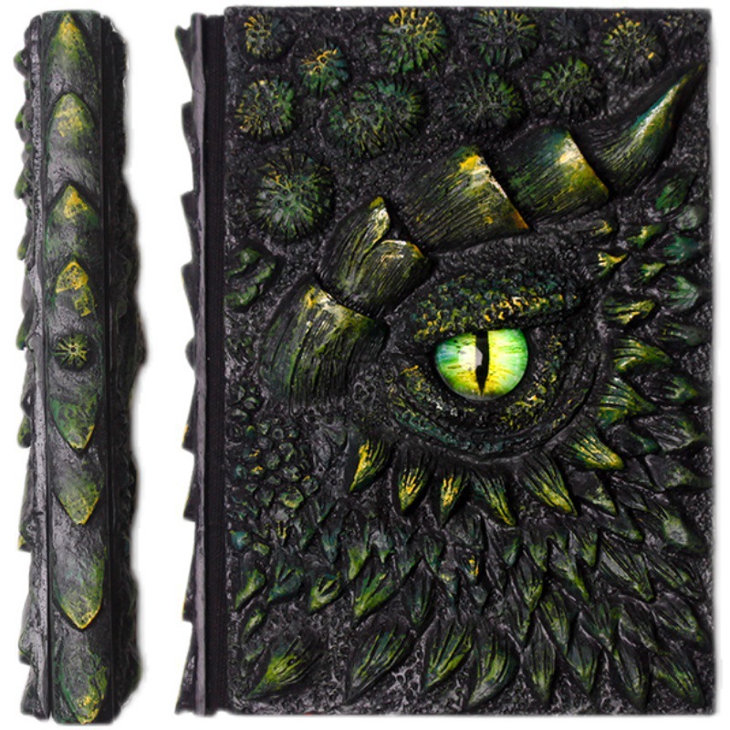 Dragon Book Resin Decoration
