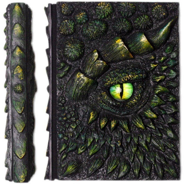 Dragon Book Resin Decoration