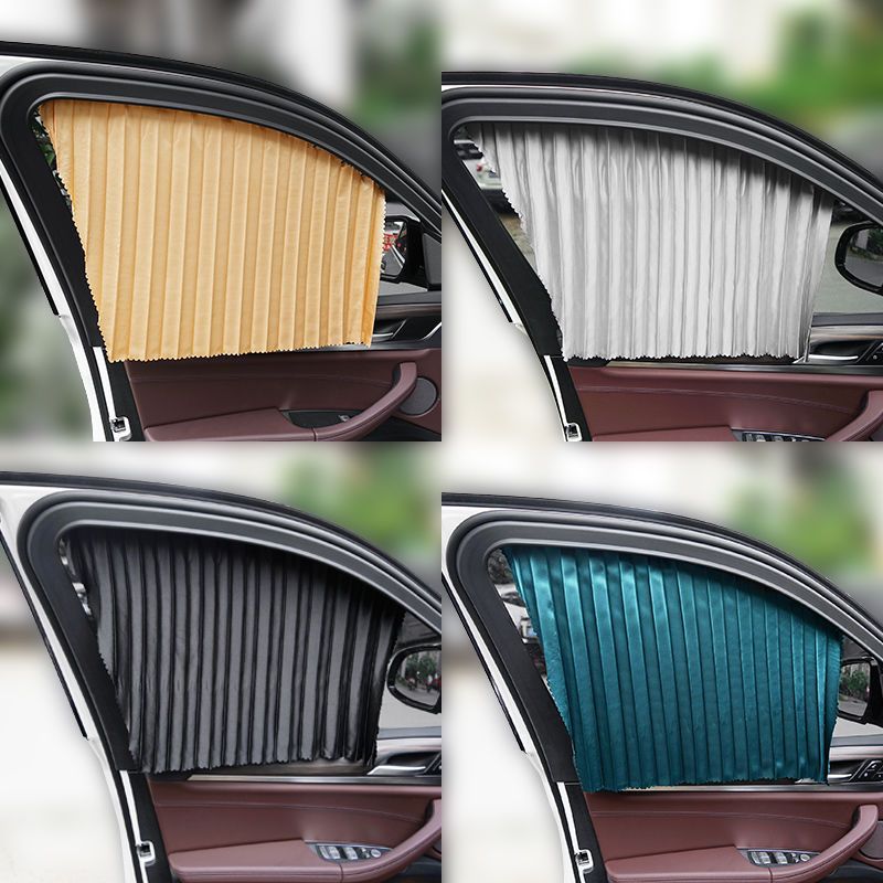 Sun Protection Magnetic Pull-Up Curtain Fabric for Car Use