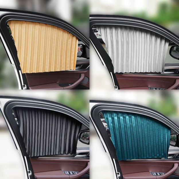 Sun Protection Magnetic Pull-Up Curtain Fabric for Car Use